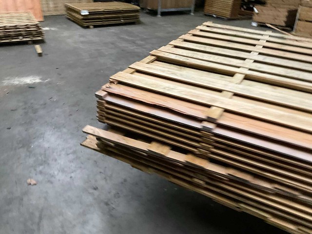 Grenen tuinscherm geïmpregneerd - 180x180 cm (10x) - afbeelding 6 van  11