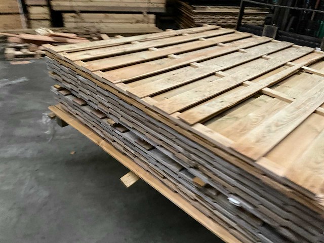 Grenen tuinscherm geïmpregneerd - 180x180 cm (10x) - afbeelding 8 van  11