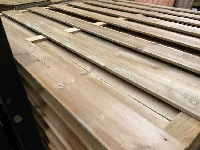 Grenen tuinscherm geïmpregneerd - 180x180 cm (10x) - afbeelding 3 van  11