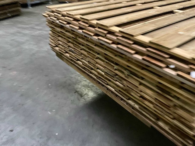 Grenen tuinscherm geïmpregneerd - 180x180 cm (10x) - afbeelding 5 van  11