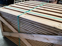 Grenen tuinscherm geïmpregneerd 15-planks - 180x180 cm (26x) - afbeelding 3 van  12