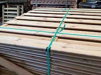 Grenen tuinscherm geïmpregneerd 15-planks - 180x180 cm (26x) - afbeelding 4 van  12