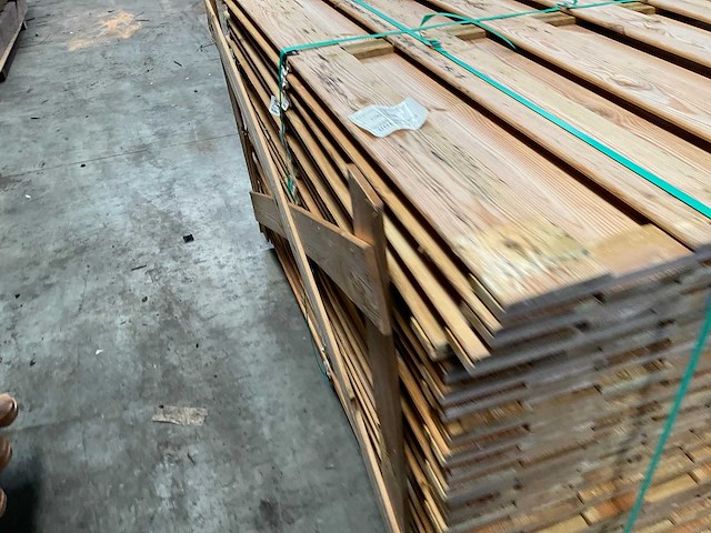 Grenen tuinscherm geïmpregneerd 15-planks - 180x180 cm (26x) - afbeelding 6 van  12