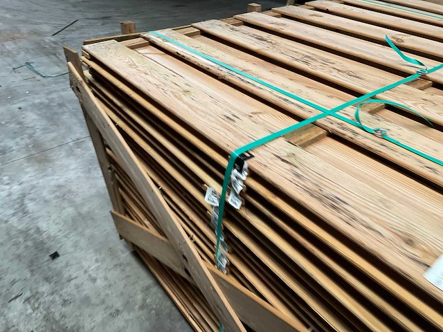 Grenen tuinscherm geïmpregneerd 15-planks - 180x180 cm (26x) - afbeelding 7 van  12