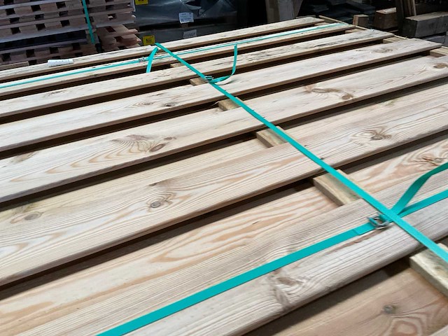 Grenen tuinscherm geïmpregneerd 15-planks - 180x180 cm (26x) - afbeelding 5 van  13