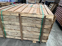 Grenen tuinscherm geïmpregneerd 15-planks - 180x180 cm (26x) - afbeelding 10 van  13