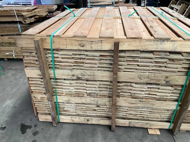 Grenen tuinscherm geïmpregneerd 15-planks - 180x180 cm (26x) - afbeelding 11 van  13