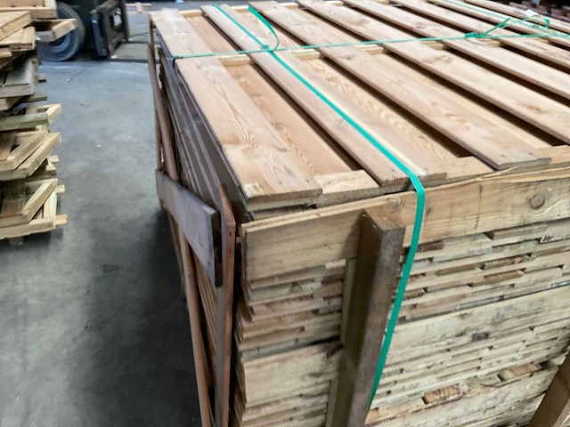 Grenen tuinscherm geïmpregneerd 15-planks - 180x180 cm (26x) - afbeelding 13 van  13