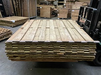 Grenen tuinscherm geïmpregneerd 17-planks - 180x180 cm (10x) - afbeelding 1 van  9