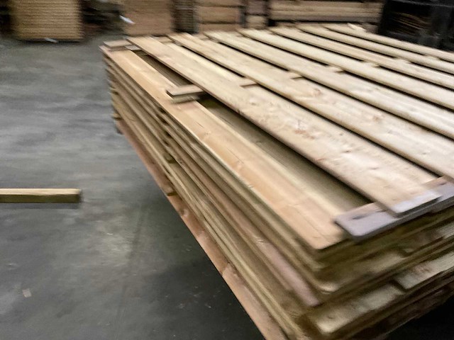 Grenen tuinscherm geïmpregneerd 17-planks - 180x180 cm (10x) - afbeelding 3 van  9