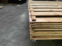 Grenen tuinscherm geïmpregneerd 17-planks - 180x180 cm (10x) - afbeelding 5 van  9