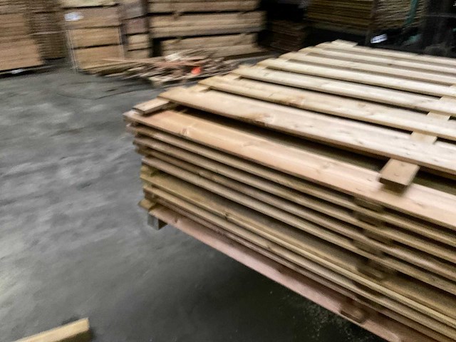 Grenen tuinscherm geïmpregneerd 17-planks - 180x180 cm (10x) - afbeelding 4 van  9