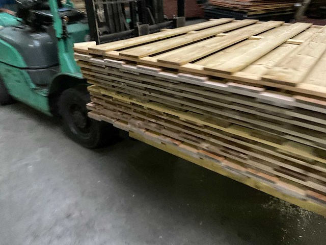 Grenen tuinscherm geïmpregneerd 17-planks - 180x180 cm (10x) - afbeelding 7 van  9