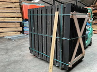 Grenen tuinscherm geïmpregneerd 17-planks 180x180 cm (12x) - afbeelding 2 van  6