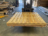 Grenen tuinscherm geïmpregneerd 19-planks - 180x180 cm (4x) - afbeelding 1 van  10