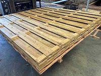 Grenen tuinscherm geïmpregneerd 19-planks - 180x180 cm (4x) - afbeelding 3 van  10