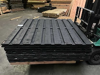 Grenen tuinscherm geïmpregneerd zwart - 180x180 cm (10x) - afbeelding 1 van  10