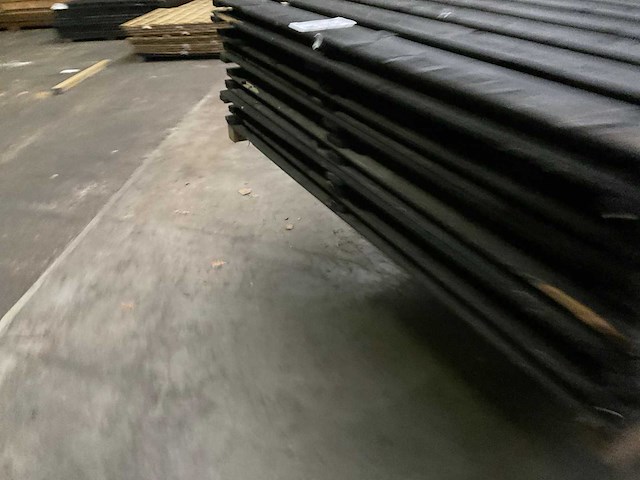 Grenen tuinscherm geïmpregneerd zwart - 180x180 cm (10x) - afbeelding 4 van  10