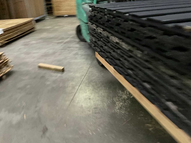 Grenen tuinscherm geïmpregneerd zwart - 180x180 cm (10x) - afbeelding 4 van  7