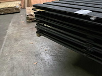 Grenen tuinscherm geïmpregneerd zwart - 180x180 cm (10x) - afbeelding 2 van  5