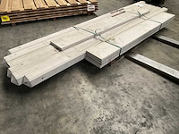 Grenen tuinscherm met betonplaat 19-planks 180x180 cm (4x) - afbeelding 7 van  8