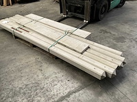 Grenen tuinscherm met betonplaat 19-planks 180x180 cm (4x) - afbeelding 8 van  8