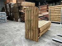 Grenen tuinscherm met toog geïmpregneerd - 180x90 cm (18x) - afbeelding 1 van  3