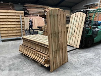 Grenen tuinscherm met toog geïmpregneerd - 180x90 cm (18x) - afbeelding 2 van  3