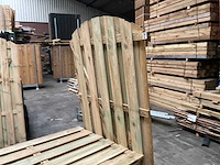 Grenen tuinscherm met toog geïmpregneerd - 180x90 cm (18x) - afbeelding 3 van  3