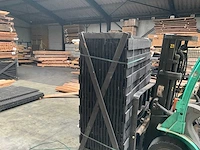 Grenen tuinscherm zwart geïmpregneerd - 180x180 (15x) - afbeelding 3 van  3