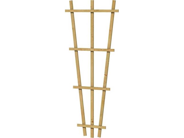 Grenen v-trellis geïmpregneerd - 150x30-65 cm (10x) - afbeelding 1 van  1