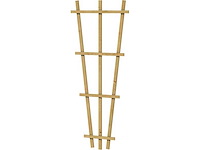 Grenen v-trellis geïmpregneerd - 150x30-65 cm (10x)