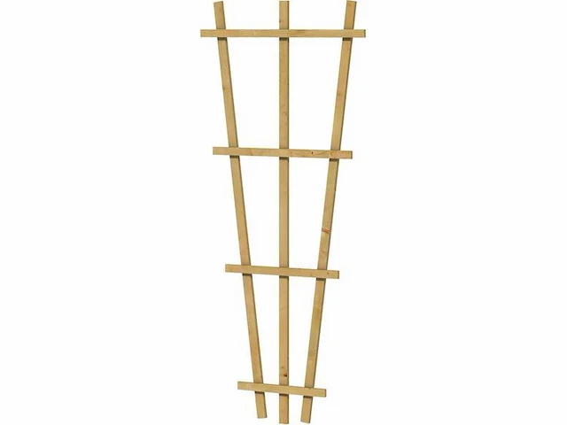 Grenen v-trellis geïmpregneerd - 150x30-65 cm (10x) - afbeelding 1 van  1