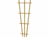 Grenen v-trellis geïmpregneerd - 150x30-65 cm (10x)