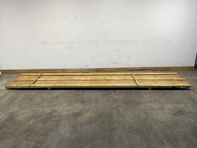 Grenen vlonderplank 500x14x2,8 cm (9x) - afbeelding 2 van  7