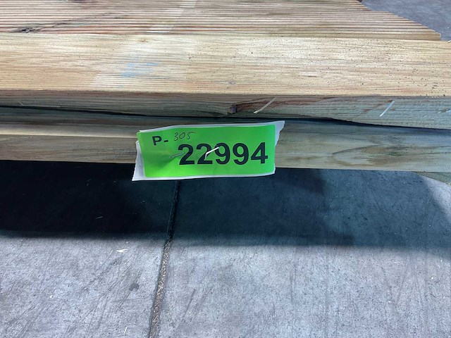 Grenen vlonderplank 500x14x2,8 cm (9x) - afbeelding 7 van  7