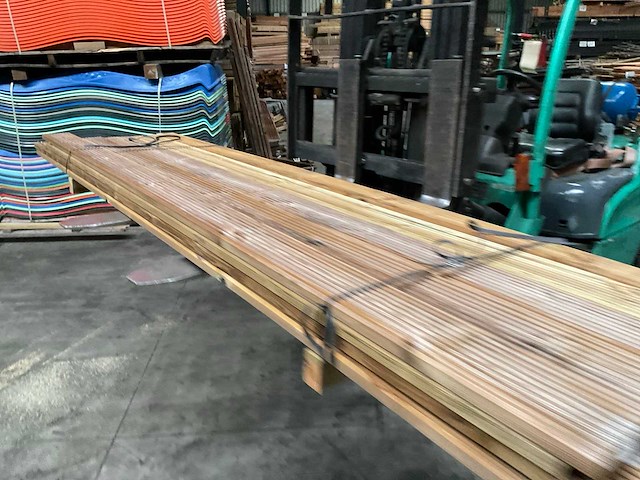 Grenen vlonderplank geïmpregneerd - 300x14,5x2,5 cm (16x) - afbeelding 2 van  8