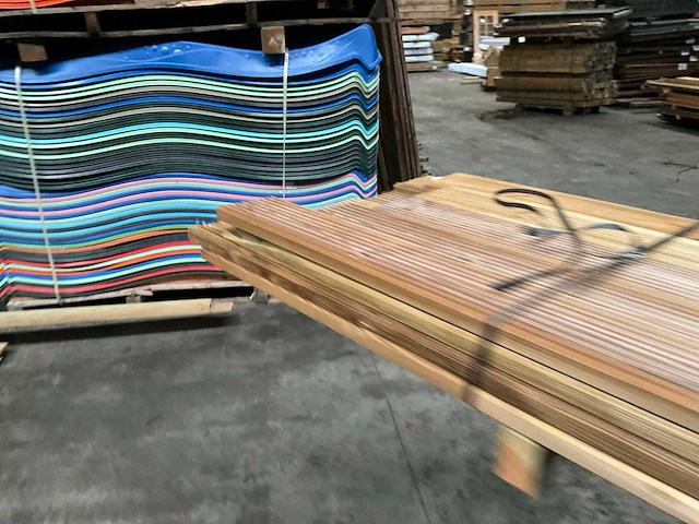 Grenen vlonderplank geïmpregneerd - 300x14,5x2,5 cm (16x) - afbeelding 4 van  8