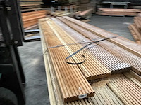 Grenen vlonderplank geïmpregneerd - 300x14,5x2,5 cm (16x) - afbeelding 7 van  8