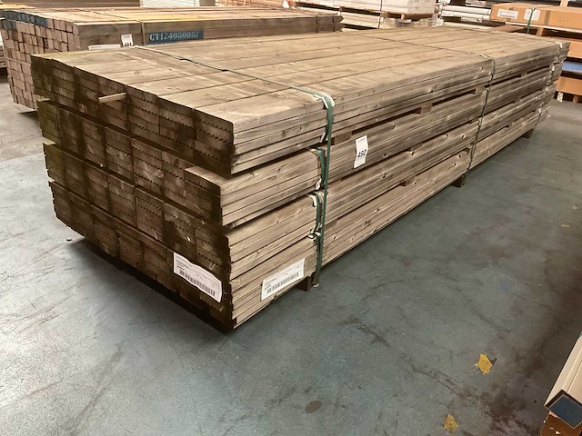 Grenen vlonderplanken 28x140 mm (140x) - afbeelding 1 van  4