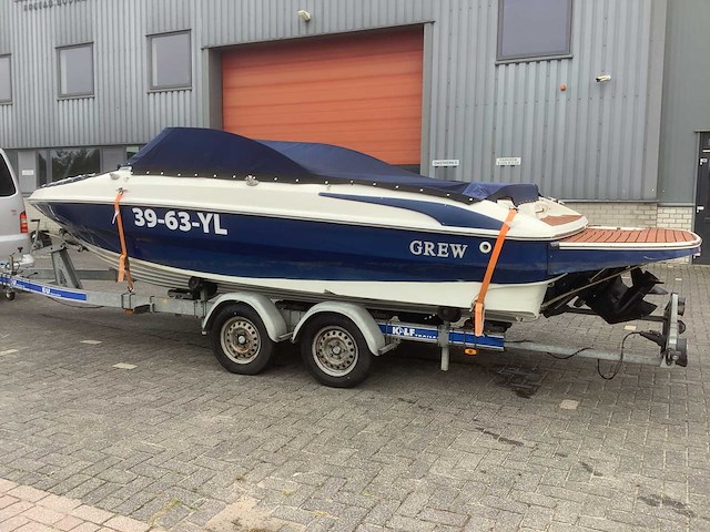 Grew 198gr speedboot 220pk met trialer - afbeelding 3 van  4