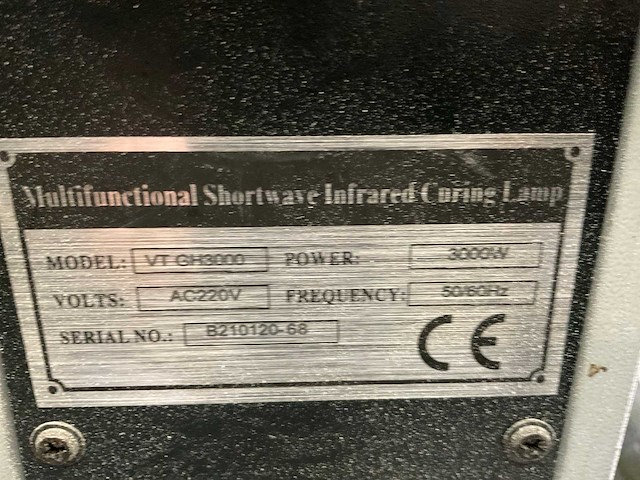 Greyhound vtgh 3000 mobiele infrarood verfdroger - afbeelding 7 van  7