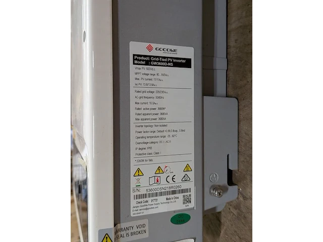 Grid-tied pv-omvormer, goodwe, gw3600d-ns - afbeelding 5 van  5