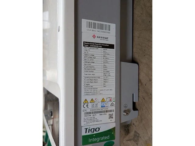 Grid-tied pv-omvormer, goodwe, gw3600d-ns - afbeelding 5 van  5
