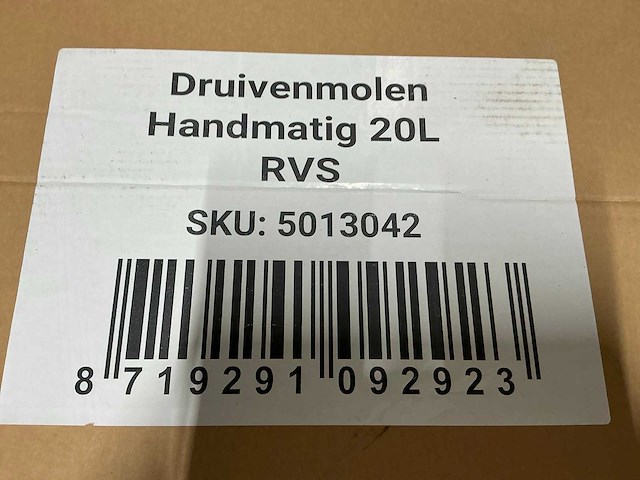Grifo druivenmolen 20l - afbeelding 4 van  4