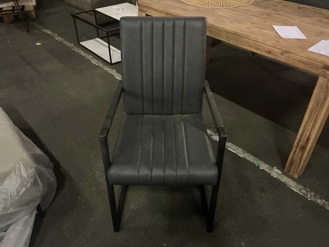 Grijs eetkamer armstoel - afbeelding 3 van  4