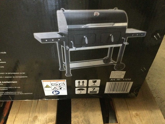 Grill chef - houtskool bbq wagen - afbeelding 3 van  6