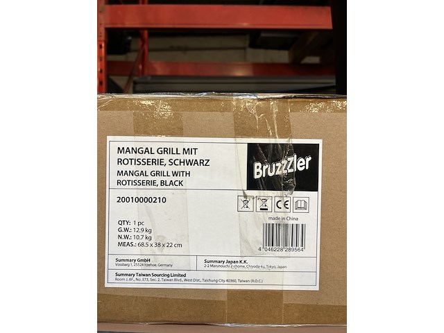 Grill met rotisserie bruzzzler, zwart - afbeelding 3 van  3