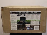 Grillwagen, activa, angular barbecue-grill, zwart - afbeelding 1 van  2