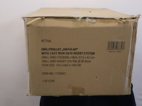 Grillwagen, activa, angular barbecue-grill, zwart - afbeelding 2 van  2